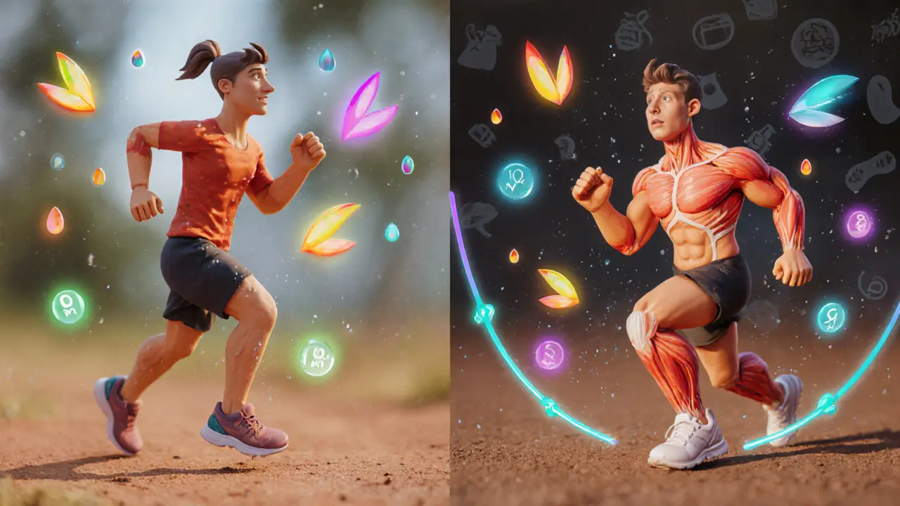 Сравнение двух режимов тренировки на беговой дорожке: ходьба и ходьба с наклоном с визуальными показателями сжигания калорий.