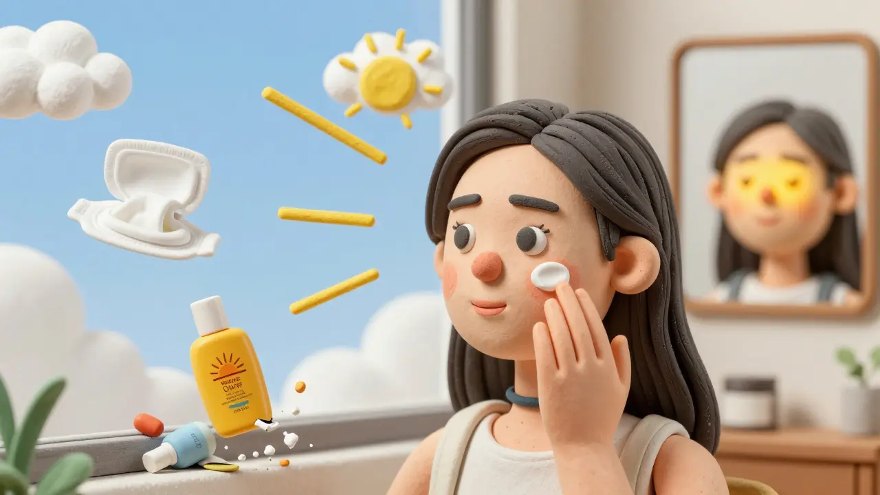 Нанесение SPF под ультрафиолетовыми лучами с отказом от ошибок в уходе.