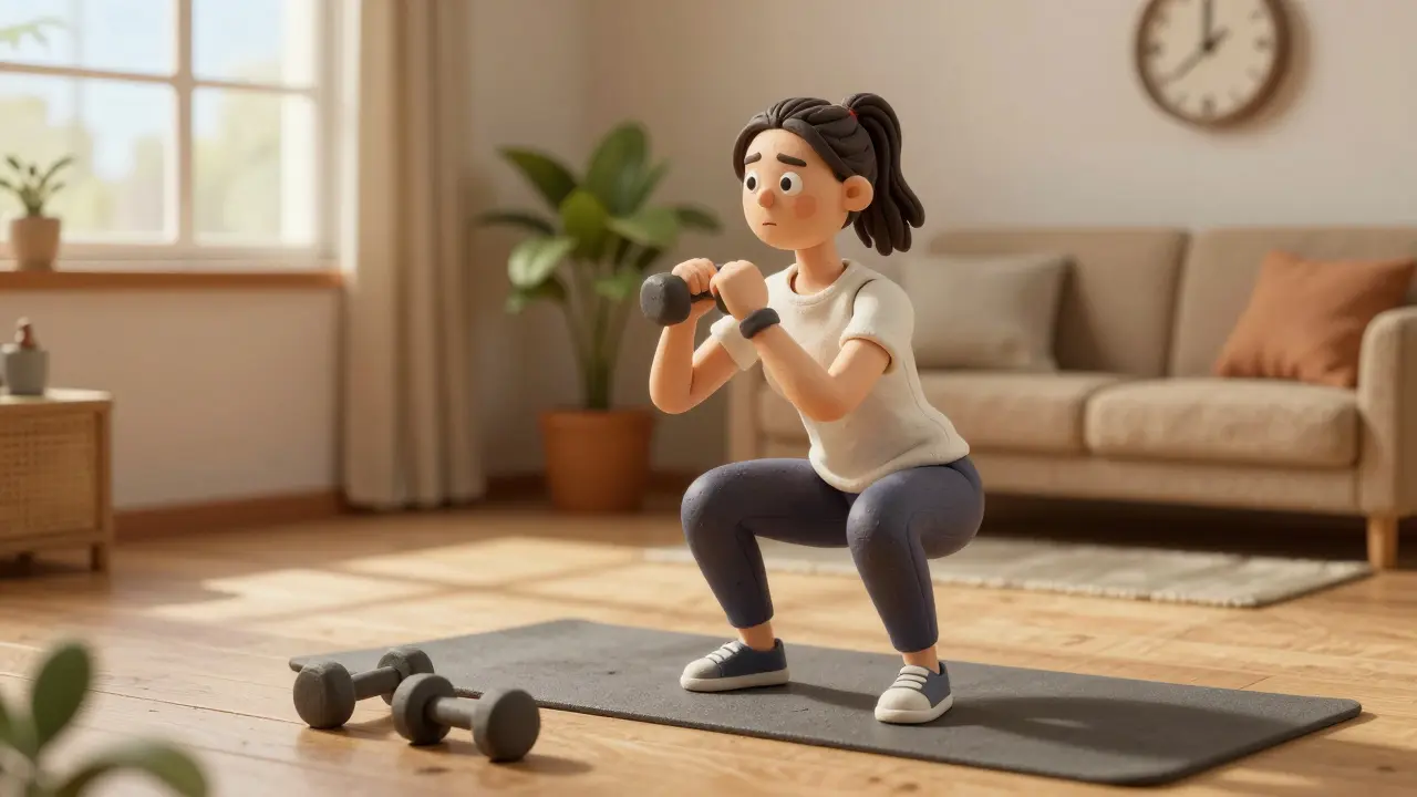 Женская программа с гантелями дома: план на 3 дня без зала