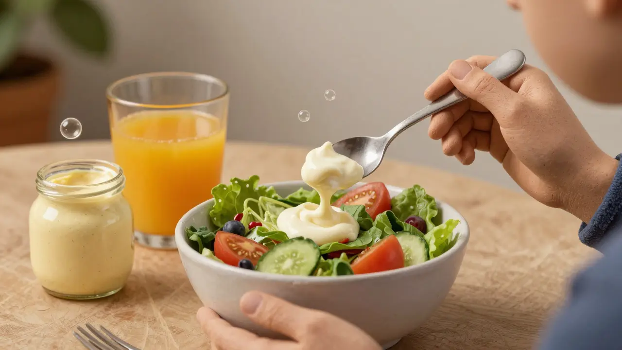 Салат с майонезом и соком, скрытые калории