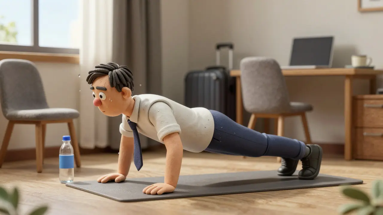 Дорожная программа для мужчин: тренировка в отеле - просто, эффективно, без оборудования