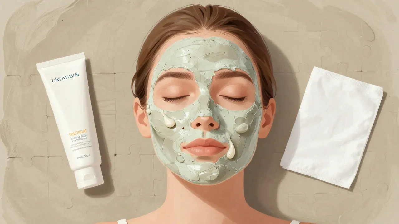 Глиняная маска поглощает излишки себума, а ламеллярные эмульсии восстанавливают кожный барьер изнутри.