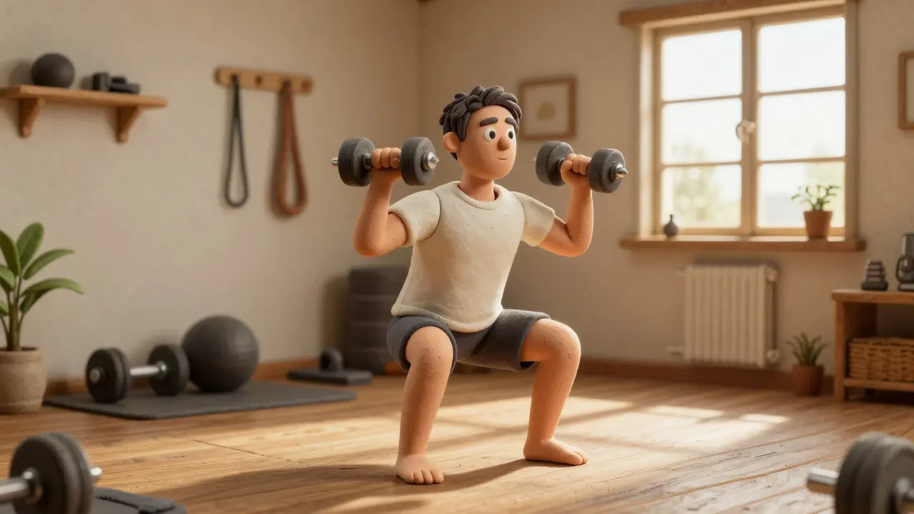 Программа с гантелями для мужчин дома: полный комплекс упражнений для всех мышц