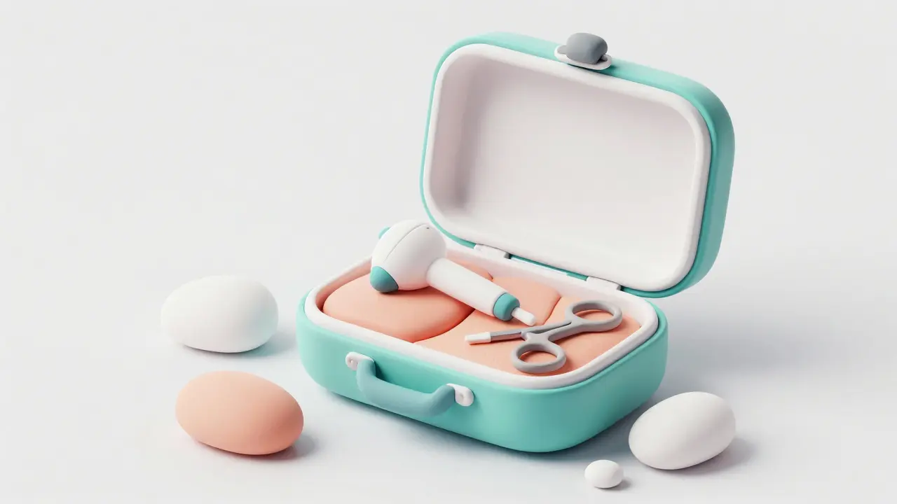 Медицинские инструменты для лечения фимоза в стиле 3D пластилина