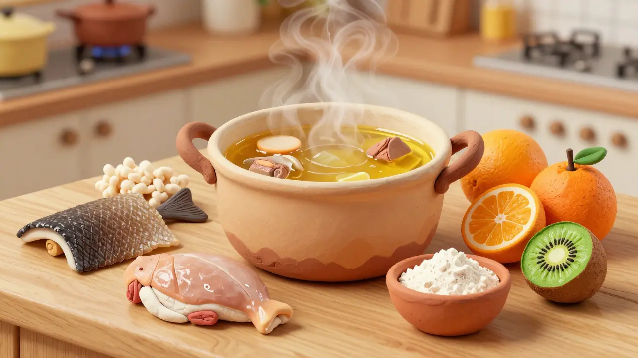 Натуральные источники коллагена: бульон и продукты