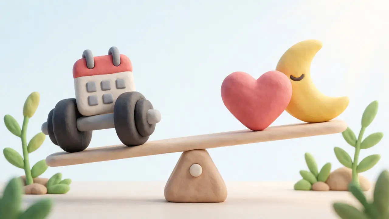 Баланс между тренировкой и отдыхом на весах из глины