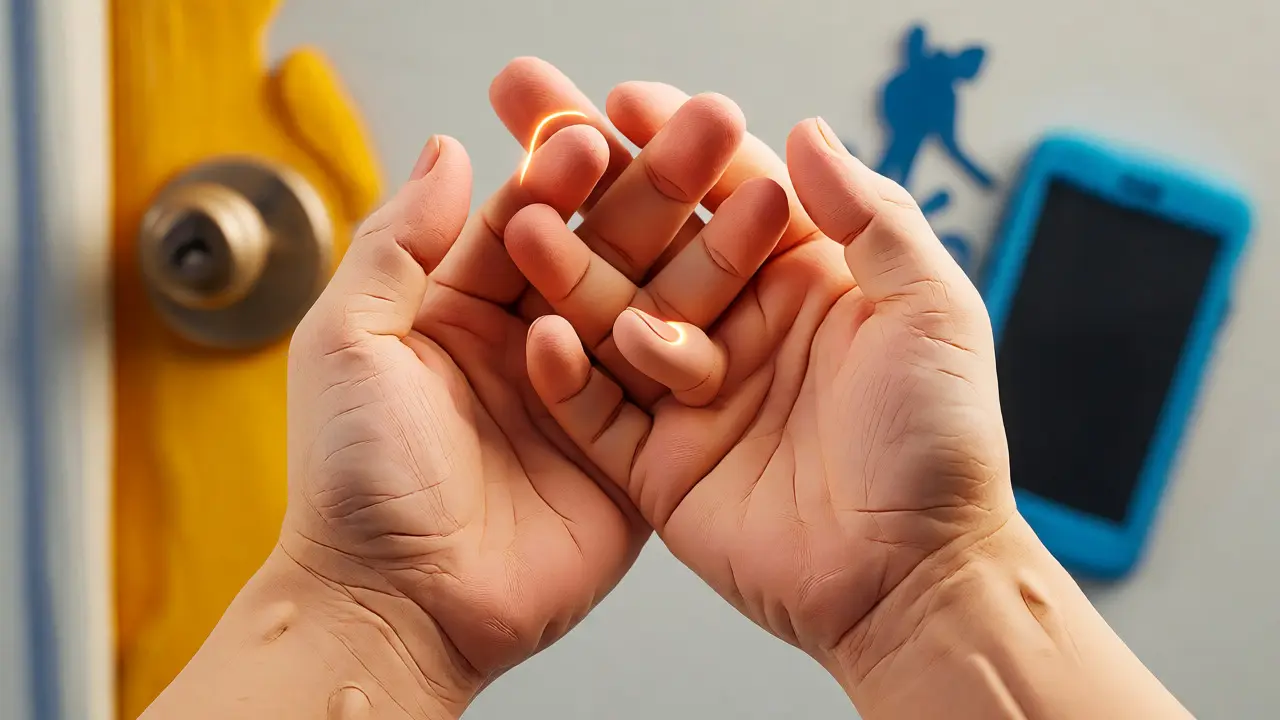 Clay illustration demonstrating correct hand-washing techniques